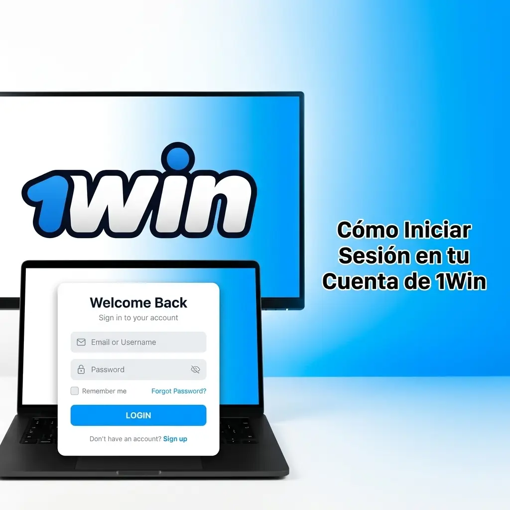 Guía de inicio de sesión en cuenta 1Win con formulario de acceso por correo electrónico y contraseña