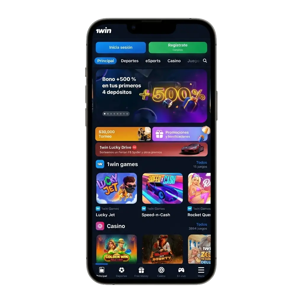 App oficial 1Win para Android APK e iOS: apuestas deportivas, casino en vivo y bono de bienvenida 600% en México
