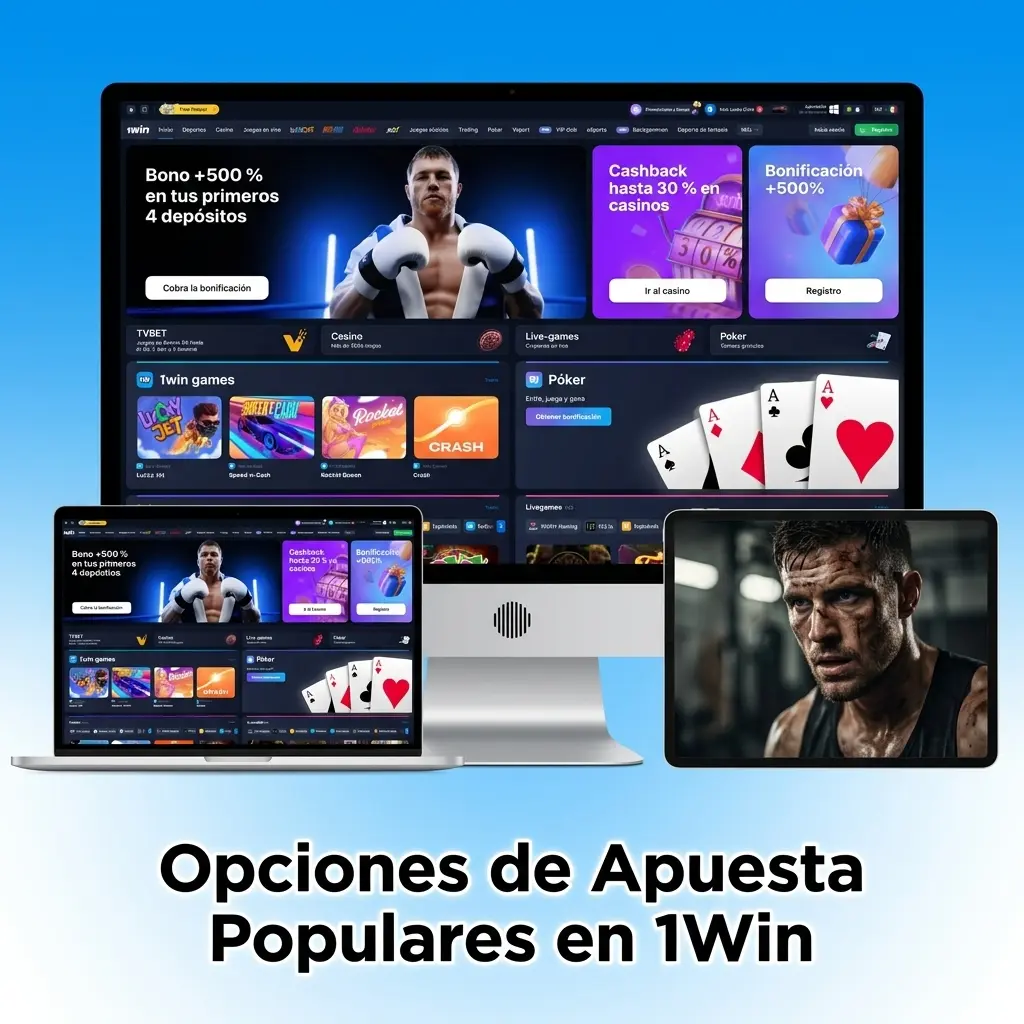 Opciones de apuesta populares en 1Win: modalidades para adaptar tu estrategia de juego en cada evento disponible
